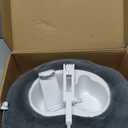 Lamicall Tablet Pillow Stand Holder - [Food-Grade Bowl][Soft & Fluffy] Lap Kindle Holder w/Adjustable Arm, Kindle Accessories for Reading in Bed, iPad Stand Gifts for 4.7-13" Tablet, E-Reader, iPhone (Gray)