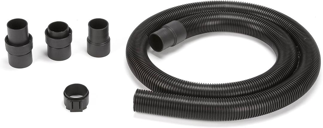 Shop-Vac 9050333 Vacuum Hose for Standard or Locking Inlets, 8-Foot x 2.5 Inch Diameter, Prevents Clogging With Bulky Debris, (1-Pack)