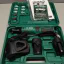 KIMO Cordless Electric Ratchet Wrench Set, 40Ft-lbs, 400RPM, 12V Cordless Ratchet Wrench 3/8" w/Variable Speed Trigger, 7Sockets, 1/4" Adapter, Forward/Reverse Switch, 2Battery Power Ratchet w/Charger