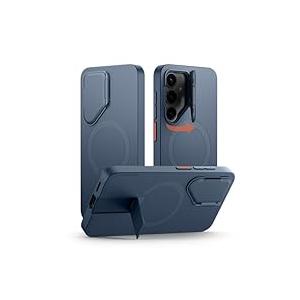 SURITCH for Samsung Galaxy S23 Ultra Phone Case, Magnetic Protective Cover with Camera Cover & Adjustable Metal Kickstand for Galaxy S23 Ultra -Blue