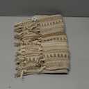 DII Farmhouse Braided Stripe Table Runner Collection, 15x72 (15x77, Fringe Included), Stone