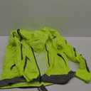 Reflective Windbreaker Jacket for Cycling and Running - High Visibility Cycling Jacket with Hood And Pit Vents (Small, Yellow)