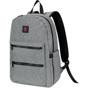 Smell Proof Bags with Lock Smell Proof Backpack Daypack Travel Backpack with Combination Lock Casual Daypacks Simple Grey
