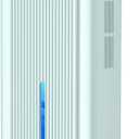 Dehumidifier, 95OZ Dehumidifier for Home 1000 Sq.Ft - Quiet with Auto Shut Off & Relaxing 7 Color Ambient Light,Ideal for Livingroom, Bedroom, Basement(Pale Turquoise)