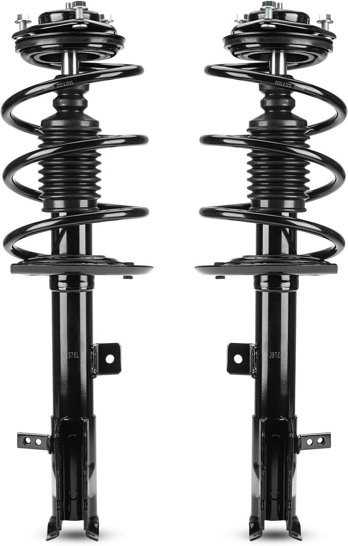 Front Struts Shocks w/Coil Springs Absorber for 2007-2010 Jeep Patriot Compass FWD 4WD / 2007-2012 Dodge Caliber L4 (Exc. SRT-4), Strut Shock Absorbers (Fits 172367 172368) 2008 2009 2011