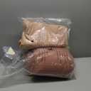 Monbix King Size Comforter Set, Terracotta King Size Bed Set Reversible, King Comforter Set 7 Pieces, Cationic Dyeing Bed in a Bag with Comforter, Sheets, Pillowcases & Shams