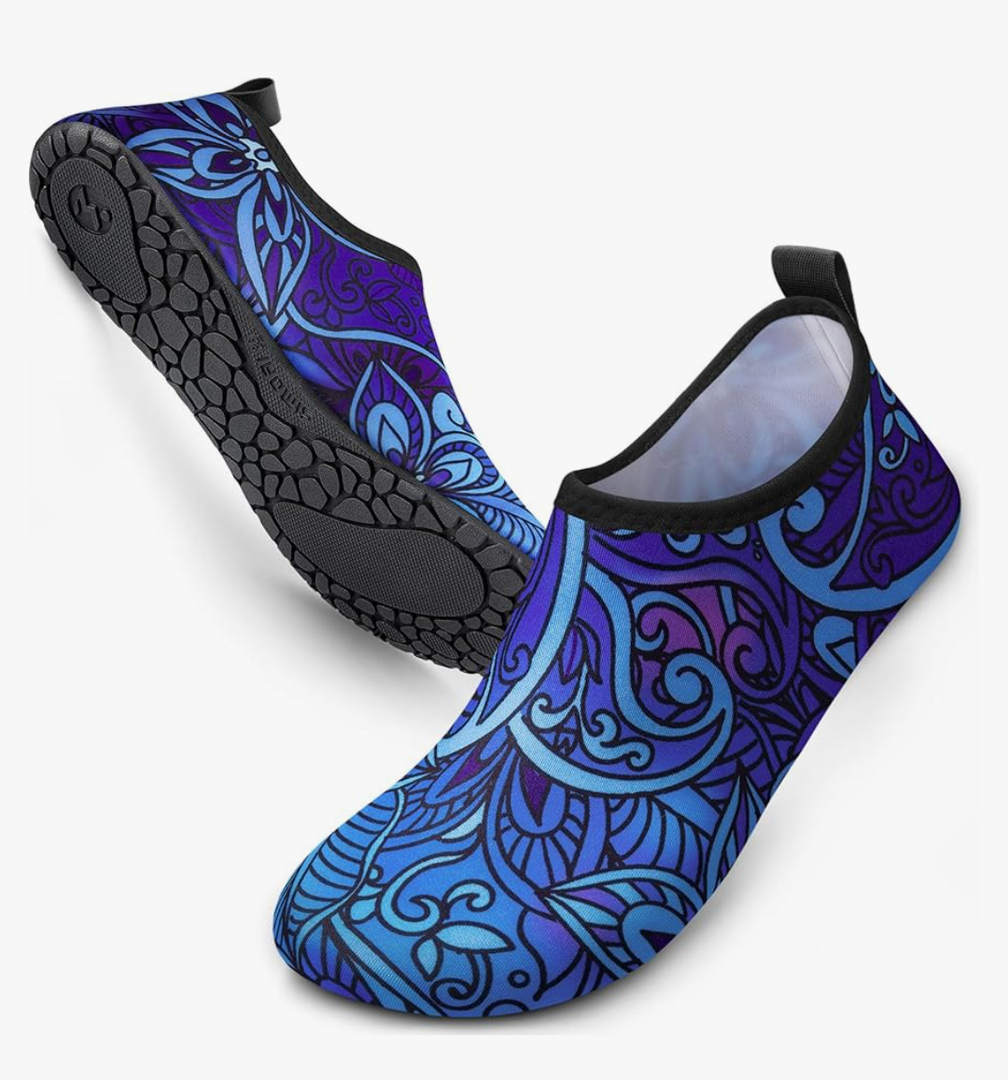 SIMARI Water Shoes Women Men Aqua Socks Beach Barefoot Quick Drying Aqua Aerobics Swim Pool Non Slip Outdoor Travel Essentials Surf River Lake Snorkeling Kayak Yoga Adult Youth 40-41