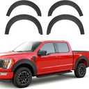 TPE Fender Flare Compatible with 2021-2025 Ford F150 Wheel Fender Flares Edge Trim Protector Mud Flaps Trim for 2024 F150 Accessories (Exclude Raptor & Lightning)