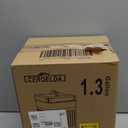 CEROELDA Small Trash Can with Lid-5L/1.3 Gal,Stainless Steel Outdoor Dog Poop Garbage Can-Farmhouse Retro Metal Waste Bin w/Step Pedal for Bathroom Bedroom Office-Soft Close-Black