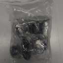 uxcell 1'' Dia Stainless Steel Pole Sockets Flange Rod Holder Bracket Support for Bathroom Closet Curtain, Set of 4, Black