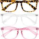 5 Pack Reading Glasses for Women Men, Blue Light Blocking Computer Readers UV Glare(Multicolor, 0.75x)