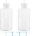 2 Pack 8oz (250ml) Wash Bottles with Narrow Mouth and Labels - Ideal for Medical Use, Succulent Care, Cleaning, and Washing