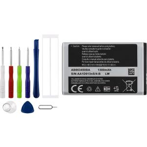 New AB663450BA Replacement Battery for Samsung Rugby 2/3/4,Convoy 2/3/4 with Technical Toolkit