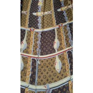 Light luxury 90 imitatingly printed with black and white stripes large square shawl New Year gift