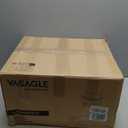 VASAGLE EKHO Collection - 360 Swivel Bar Stool, Height Adjustable Barstool with Storage, Synthetic Leather with Stitching, Mid-Century Modern, Kitchen Bar, Easy Assembly, Ink Black