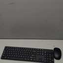 Wireless Keyboard and Mouse Combo, EDJO Silent Full Size Cordless USB Keyboard Mouse, 2.4GHz Lag-Free, Long Battery Life, for Computer, Laptop, PC, Chromebook, Windows (Black, 1 Pack)