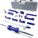 FEXON Automotive Dent Puller with Universal Slide Hammer Auto Body Truck Repair Tool Kit Repair Frame Set with Carrying Case 15PCS