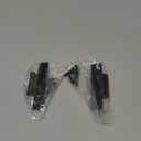 QCAA Black Steel Hinge Offset for Cabinet Door, 3/8", Matte Black, 2 Pack, Made in Taiwan