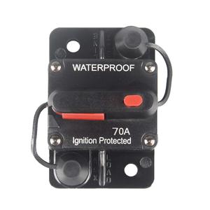 WOHHOM 70 Amp Circuit Breaker with Manual Reset 12V-36V DC Waterproof Surface Mount for Car Audio Rv Marine Boat Truck Trolling Motors, 30-300A Car Speaker Resettable Fuse