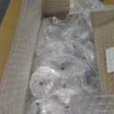 Ciaell 24 Pack Plastic Champagne Flutes - 6oz Ribbed Disposable Champagne Glasses - Clear Vintage Mimosa Glasses with Long Stem, Elegant for Weddings, Birthdays, Party