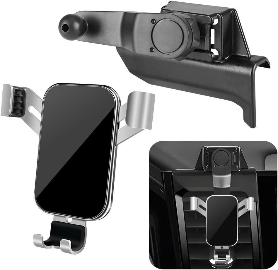 Car Phone Holder for 2022-2026 GMC Sierra 1500 Elevation/SLE/SLT and 2024-2026 GMC Sierra 2500HD 3500HD SLE/SLT 【Fit 13.4 inch Touch Screen 】 Auto Interior Accessories Best Cell Phones Mount