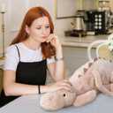 Pterosaur Stuffed Animal with Wings - Cute Soft Dinosaurs Plush Toys Little Flying Dragon Plushies Pillow Doll Christmas Birthday Gifts for Kids Boys Girls (Pink,27.55inch/70cm)