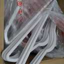 HOUSE DAY Premium Velvet Hangers 100 Pack White, Non-Slip Flocked Felt Hangers, Sturdy Clothes Hanger with 360 Rotatable Hook, Heavy Duty Durable Slim Coat Hanger for Closet Space Saving