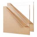KAITELA Clear Acrylic Sheet 12" x 12" Cast Plexiglass Square 1/4" Thick (6mm) for Craft Projects, Wedding Sign, Laser Cutting, Engraving, Home Decor, Pack of 2