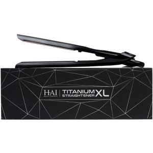 Titanium XL Professional Flat Iron by HAI - Extra Long Plates - Hair Straightener with Ionic Generator for Faster Styling