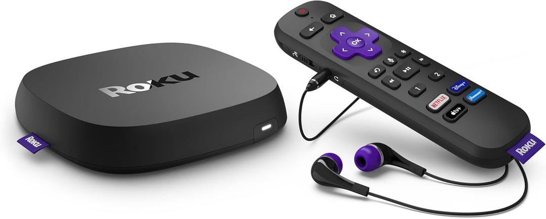 Roku Ultra | The Ultimate Streaming Device 4K/HDR/Dolby Vision/Atmos, Rechargeable Roku Voice Remote Pro, Ethernet Port, Hands-Free Controls, Lost Remote Finder, Free & Live TV Roku Ultra | The Ultimate Streaming Device 4K/HDR/Dolby Vision/Atmos, Rechargeable Roku Voice Remote Pro, Ethernet Port, Hands-Free Controls, Lost Remote Finder, Free & Live TV