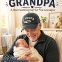 New Grandpa Est 2026 Baseball Cap, First Time Promoted to Grandfather Gift for Men, Adjustable Washed Cotton Grandpa Hat (Gray)