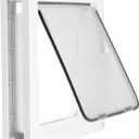 Large Doggie Door with Magnetic Locking Panel for Home Security - Durable & Weatherproof 17x14 for Medium to Large Dogs, Cats, Pets. Easy to Install