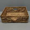 YAHUAN Water Hyacinth Storage Baskets, Hand-Woven Baskets with Built-in Handles Wicker Baskets for Organizing Storage Baskets for Bedroom,Living room,Pantry(Original)