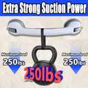 Grab Bars for Shower Handle Shower Grab Bars for Seniors Safety 2 Pcs 16.18 Inch Elderly Suction Cup Bathtubs and Showers Toilet Handles for Elderly Safety Walls Bathroom Tub Handles Hand Rail