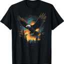 Eagle Forest Animal Wildlife T-Shirt, S