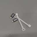 TechMatte Female USB C to Male Lightning Adapter 2 Pack 2.2A Charging Data Transfer, Compatible with iPhone 14, 13, 12, 11 Xs iPad iPod AirPods, Not for Audio Headphones/OTG Firewire Anti-Lost, Grey