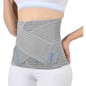 Abdominal Binder Post Surgery Postpartum Belly Band, C-section Belly Binder, Girdle for Postnatal, Adjustable Belly Wrap, Stomach Compression Hernia Belt For Men or Women After Pregnancy, Hysterectomy, L/XL