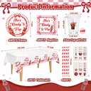 48 Sets Shes Ready to Pop Baby Shower Decorations, Retro Soda Decor include 16 oz Disposable Cups with Lid Straws Plates Napkins Tablecloths for Gender Reveal Pregnancy Newborn Party Supplies