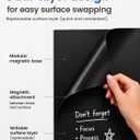 2-Tier Large Magnetic Chalkboard 24"x35", Self Adhesive Blackboard Decal