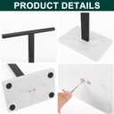 Hand Towel Holder, T-Shape Hand Towel Stand for Bathroom, Hand Towel Rack Bar Standing for Vanity Kitchen Countertop, 304 Stainless Steel, Marble Base (Black)