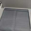 2 PCS Silicone Coffee Mat Patented Pyramid Design Multi-Purpose Kitchen Mat, Non-Slip, Heat Resistant, Dishwasher Safe Silicone Sink Mat, Appliance Tray, Coffee & Drying Mat 12x18 In, Gray