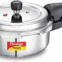 Prestige Deluxe Alpha Svachh Stainless Steel Pressure Cooker with Alpha Base and Deep Lid for Spillage Control, (3 Liter)