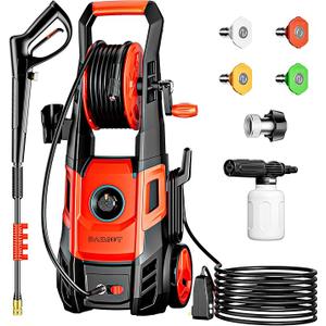 DAIMOT Electric High Pressure Washer - 8850 Pump Power Washer 3000PSI Max Included Foam Cannon, 4 Different Pressure Tips, 1/4 Quick Connect to Most Attachments & Accessories (3000 PSI/2.2 GPM)