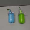 Munchkin Simple Clean Toddler Cup Set | Baby & Toddler Sippy Cups with Straw | BPA Free Non Spill Cup | Dishwasher Safe Baby Straw Cup | Leakproof Silicone Cups - 10oz/296ml | 2 Pack | Green/Blue