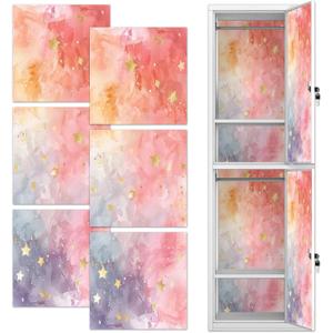 6Pcs School Locker Magnetic Wallpaper Removable Locker Wallpaper Magnetic 12" x 12" Reusable & Waterproof Sheet Trimmable Locker Accessories for School Youth Teens Christmas. (Colorful)