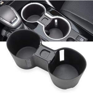 Auovo Cup Holder Insert Compatible with 2020-2026 Toyota Highlander Accessories Center Console Black Drink Bottle Coaster Silicone Interior