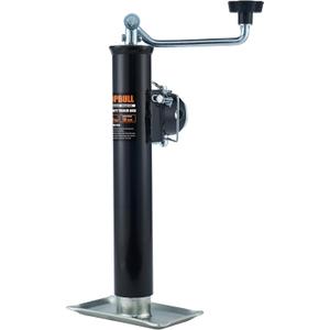 5000 lb Weld-on Pipe Swivel Trailer Jack, 10" Lift Trailer Jack with Footplate, Suitable for RVs, Boats, Multi-Purpose Trailers, and Camping Trailers