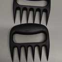 Bear Paws Meat Claws - The Original Meat Shredder Claws for Pulled Pork, USA Made - Easily Lift, Shred, Pull and Serve Pork, Chicken, Brisket and Turkey - Gift for Dad on Father's Day! (Black)