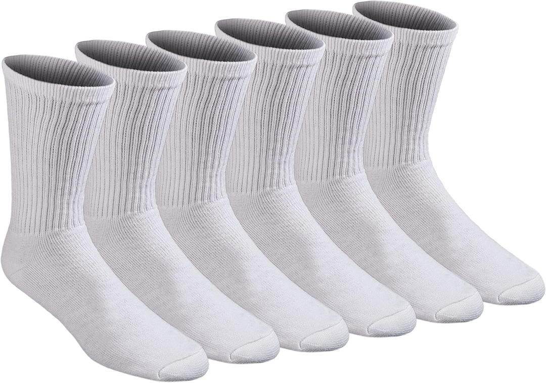 Dickies Men's All Purpose Cushion Crew Socks (6, 12 Pairs), Size: X-Large