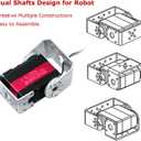 150KG Robot Servo Motor 12V High Voltage High Torque Steel Gear Large Digital Steering Servos with Mount Brackets